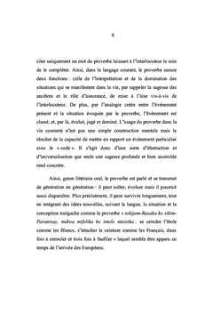 Les Proverbes ou Ohabolana Betsileo