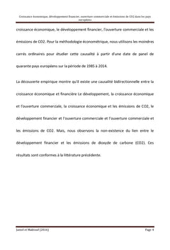 La croissance economique et le developpement durable