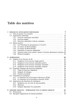 Mesure et intégration