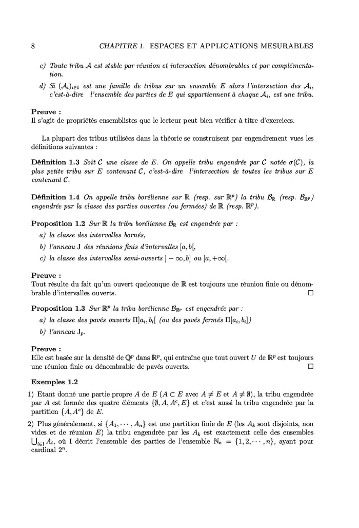 Mesure et intégration