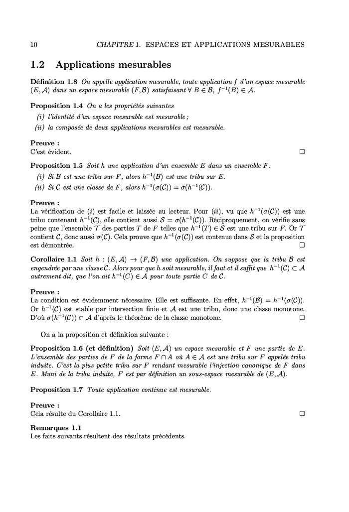 Mesure et intégration