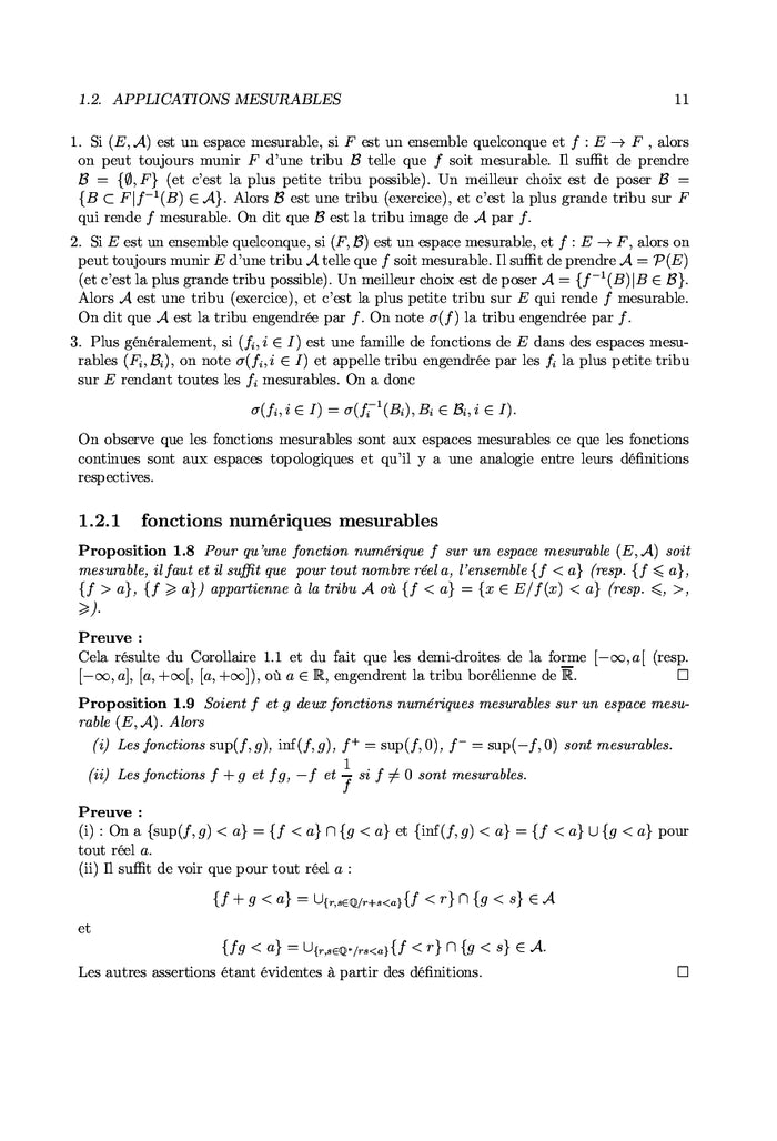 Mesure et intégration