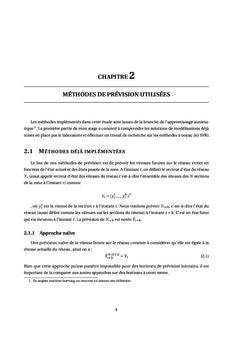 Apprentissage statistique appliquées à la prévision du trafic routier