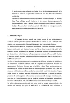 La faible production agricole dans le territoire de Walungu