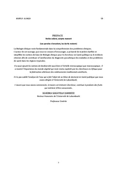 Eléments de biologie clinique et biodiversité