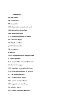 Eléments de biologie clinique et biodiversité