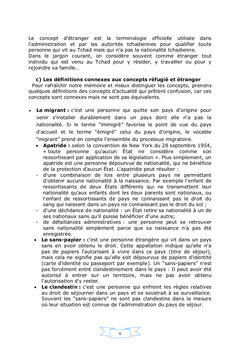L'acces a l'emploi des refugies au Tchad mythe ou realite