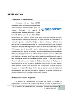 Les TIC, vecteurs de changement dans l'entreprise