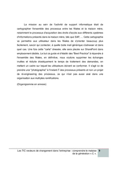 Les TIC, vecteurs de changement dans l'entreprise