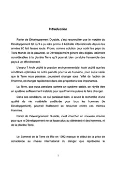 Agir pour un Développement Durable