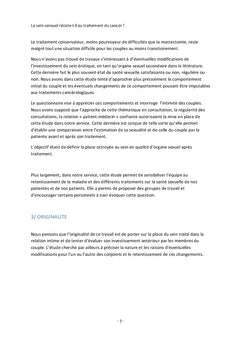 Le sein sensuel résiste-t-il au traitement du cancer mammaire?