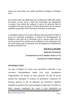 Cas du Burkina Faso