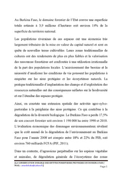 Cas du Burkina Faso