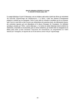 Didactique de l'apprentissage-enseignement