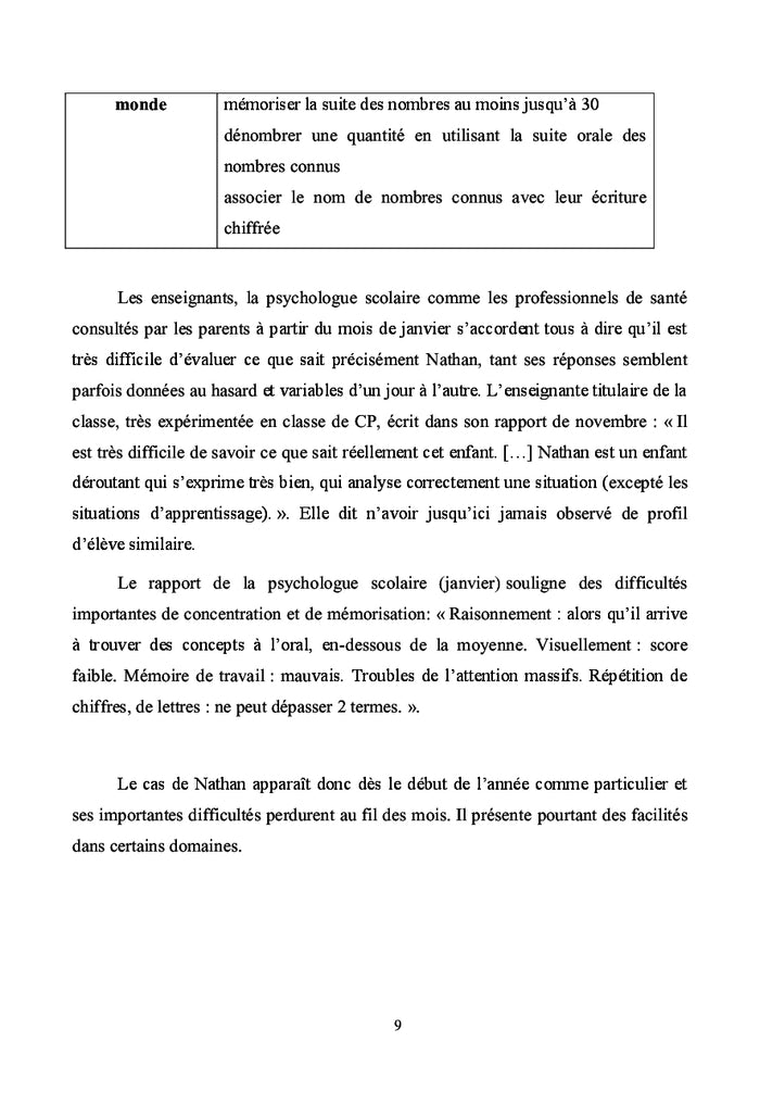 L'entrée dans l'écrit chez un élève à besoins éducatifs particuliers