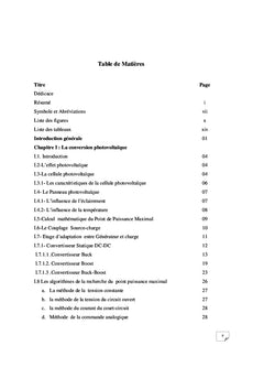Etude technico- économique d'un système hybride photovoltaïque-diesel.