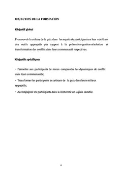 Module de formation