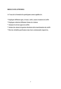 Module de formation
