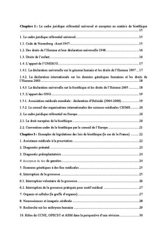 Le biodroit et les lois de bioéthique
