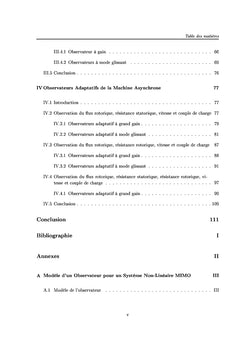 Contributoin À L'observation De La Machine Asynchrone
