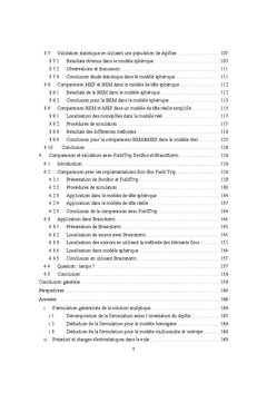 Modèle de source pour le problème direct en EEG
