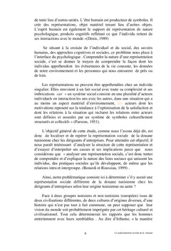 La représentation sociale de la douane chez les chefs d'entreprises
