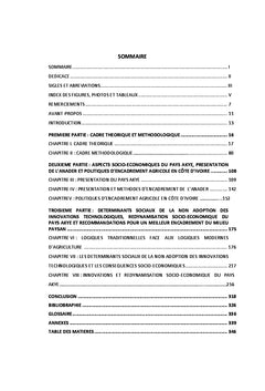 Innovations technologiques et participation paysanne au developpement