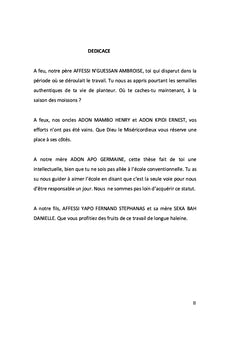 Innovations technologiques et participation paysanne au developpement