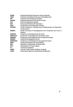 Innovations technologiques et participation paysanne au developpement