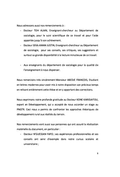 Innovations technologiques et participation paysanne au developpement