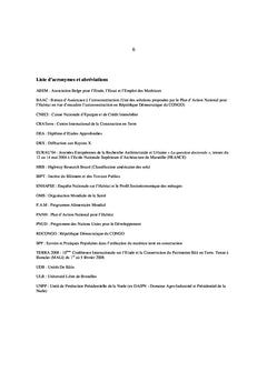 Perspectives d'amélioration des logements de terre crue en climat tropical