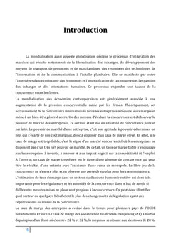 Estimation du taux de marge dans la zone euro et aux États-Unis