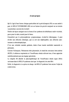 Prévalence de l'insuffisance rénale aiguë dans le Hellp syndrome
