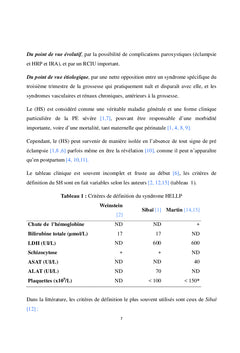 Prévalence de l'insuffisance rénale aiguë dans le Hellp syndrome