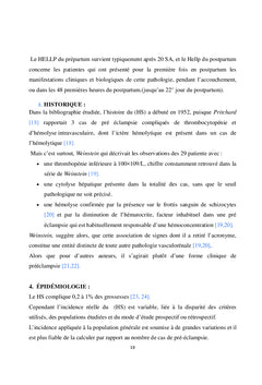 Prévalence de l'insuffisance rénale aiguë dans le Hellp syndrome