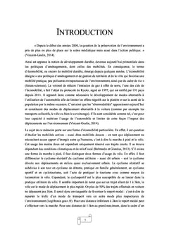 La place des mobilites douces dans les villes moyennes