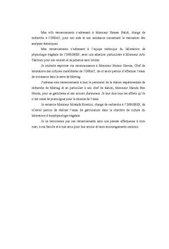 Reponses physiologiques de trois varietes de pasteque