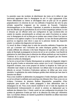 Detection de defaut transversal dans un rail