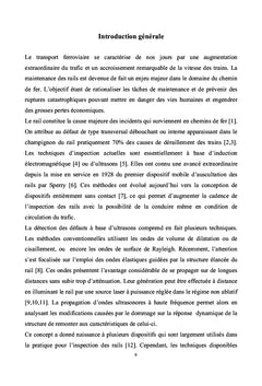 Detection de defaut transversal dans un rail