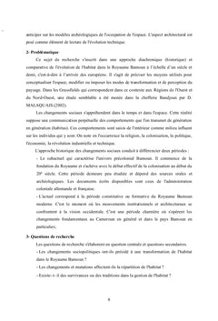 L'habitat dans le royaume Bamoun