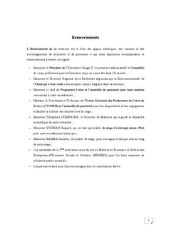 Resilience et strategies locales d'adaptation des cotonculteurs