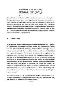 Première vue de la littérature antillaise d'expression française