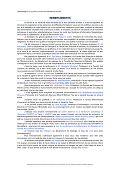 Identification geomatique des potentialites aquiferes