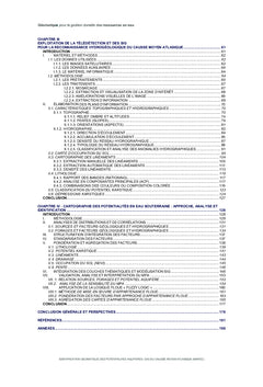 Identification geomatique des potentialites aquiferes
