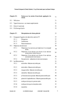 Travaux pratiques de chimie générale: ce qu'il faut savoir