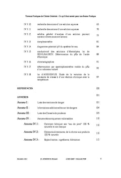 Travaux pratiques de chimie générale: ce qu'il faut savoir