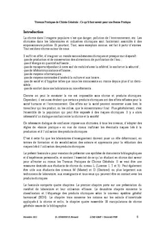 Travaux pratiques de chimie générale: ce qu'il faut savoir