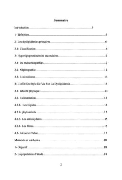 Habitudes Alimentaires et Dyslipoproteinemie Dans L'etude HSHS