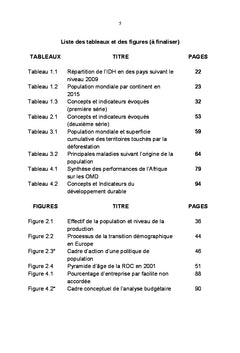 Introduction à la population, l'environnement et le développement