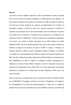 Interaction de la iNOS,la kininaseI et le RB1 des kinines dans le DT2